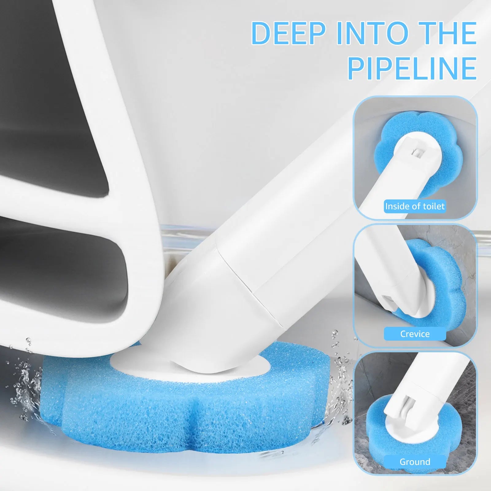 No-Touch Toilet Brush Set