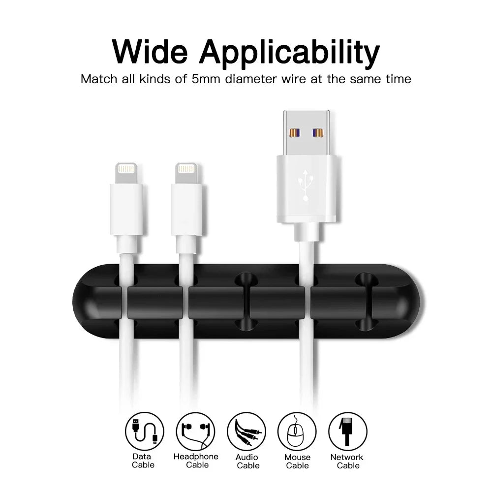 Silicone Cable Organizer Clips