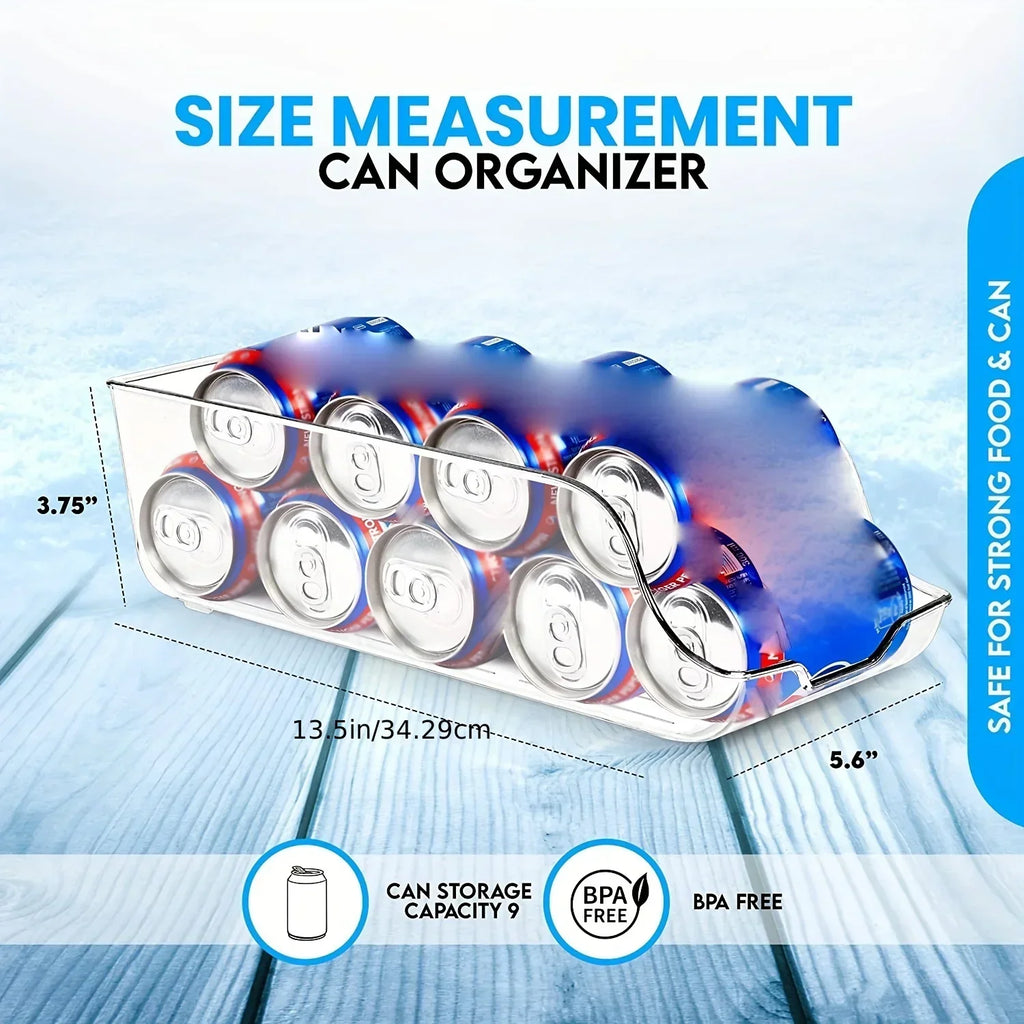 Rolling Can Dispenser Rack