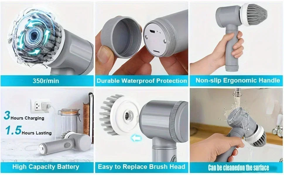 Electric Spin Scrubber Pro