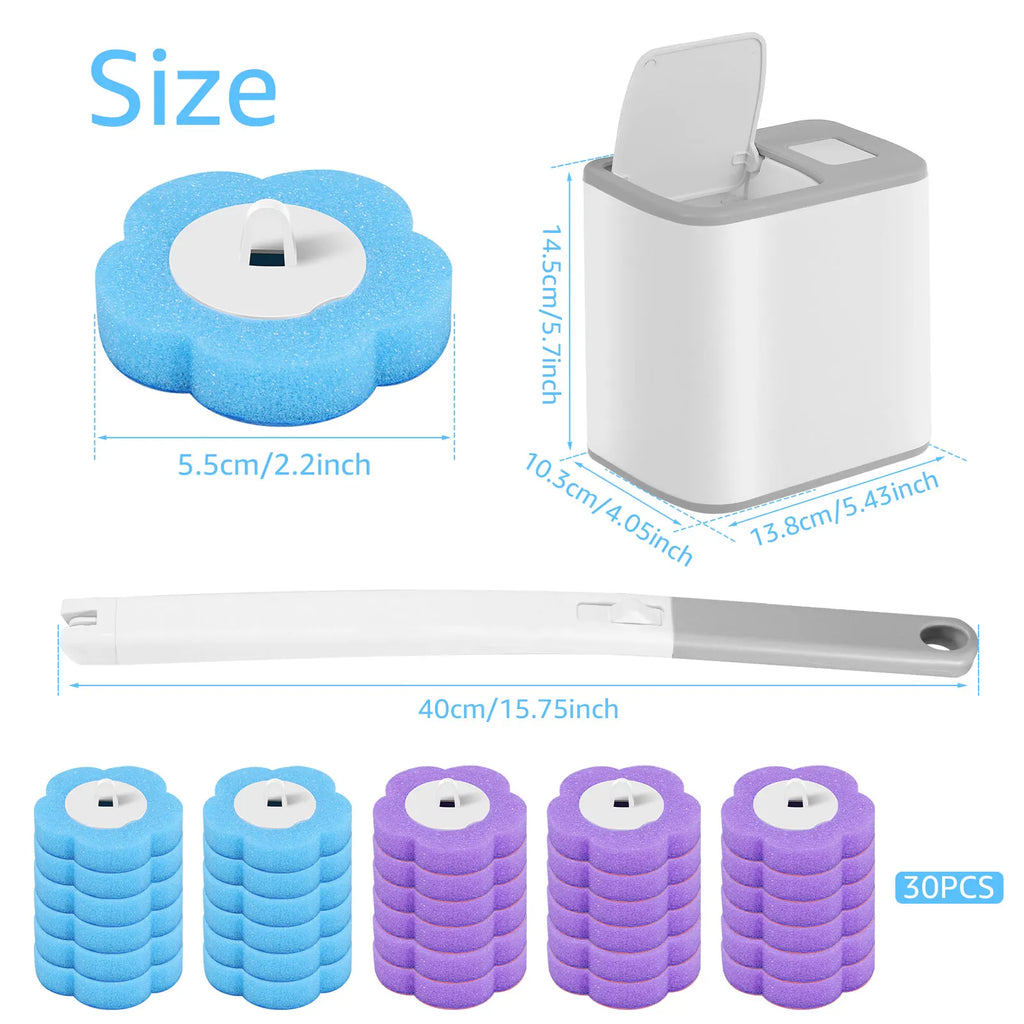 No-Touch Toilet Brush Set
