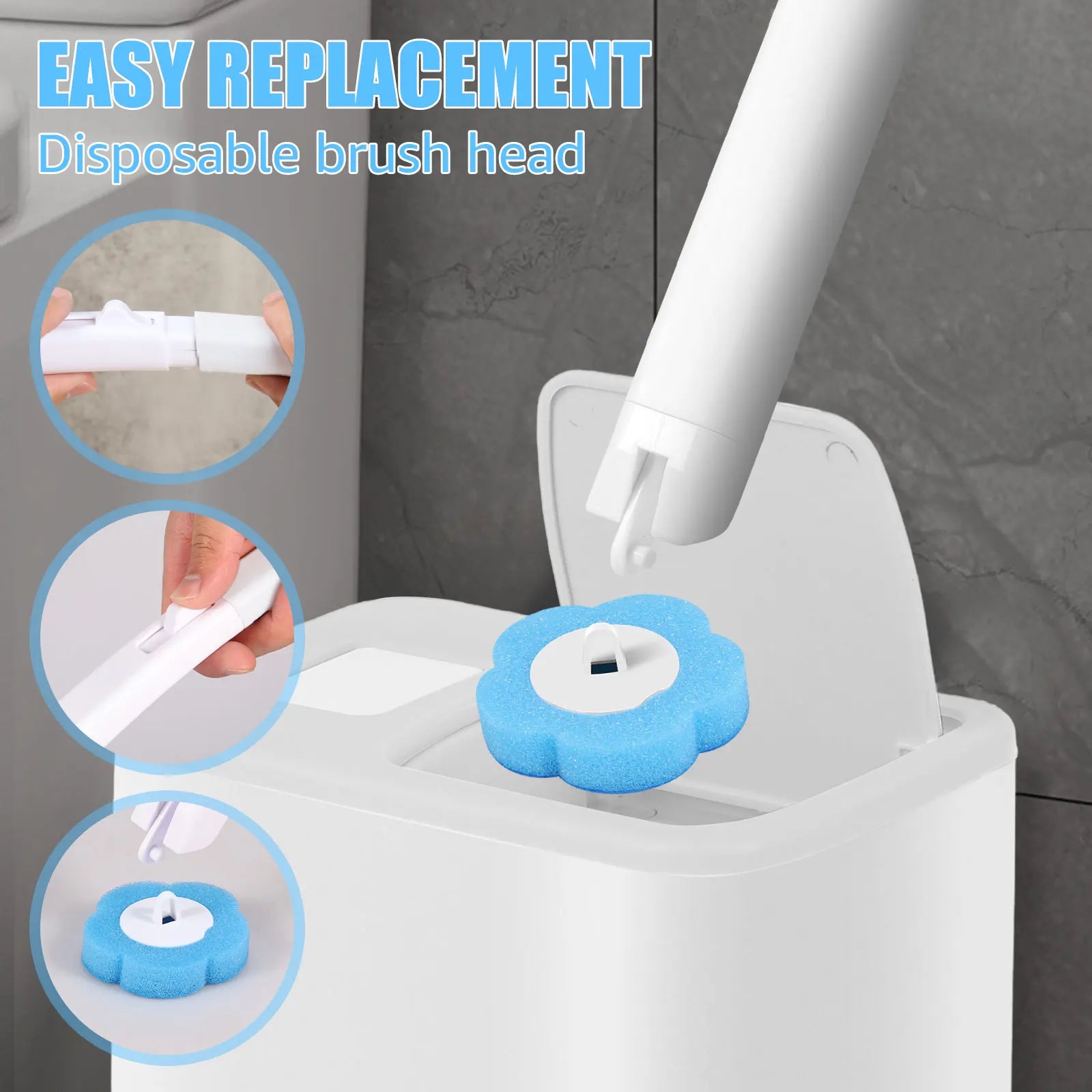 No-Touch Toilet Brush Set