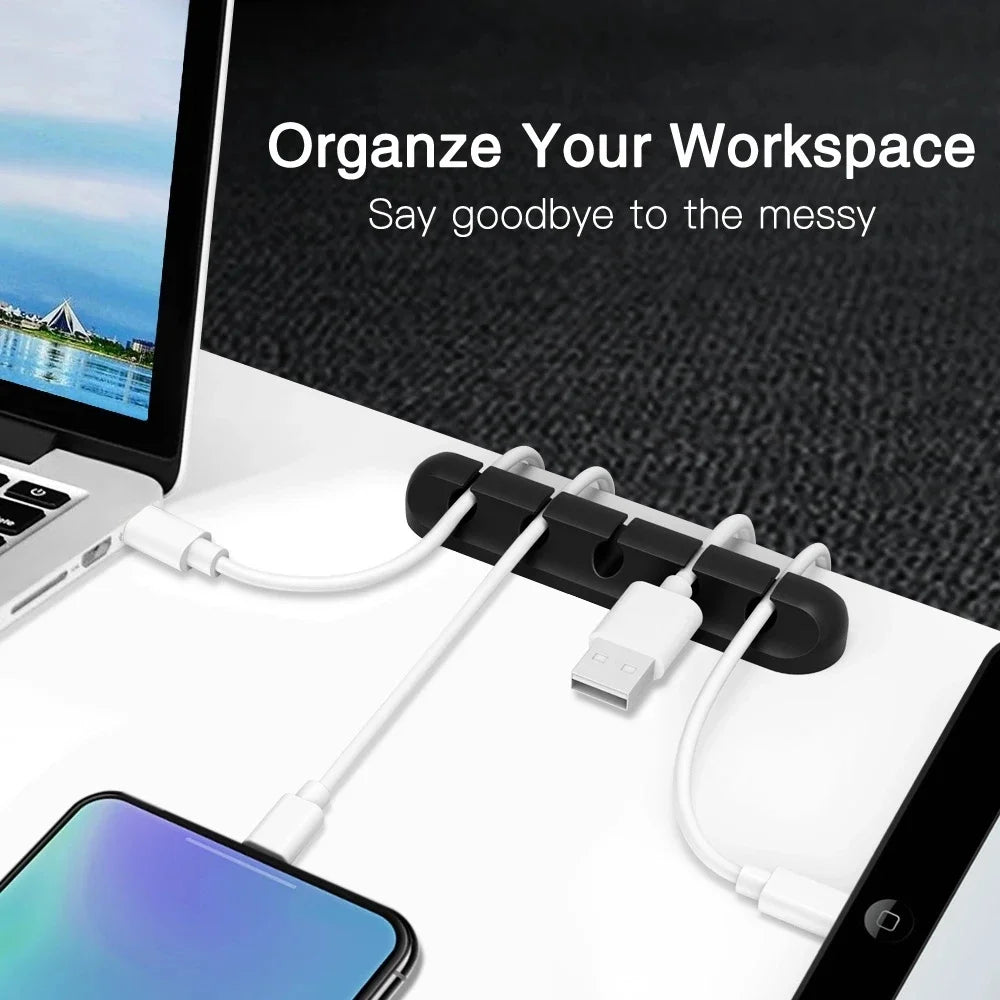 Silicone Cable Organizer Clips