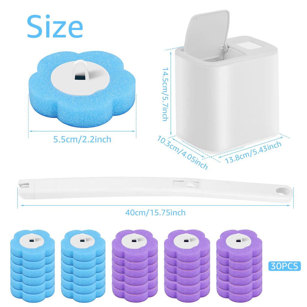 No-Touch Toilet Brush Set