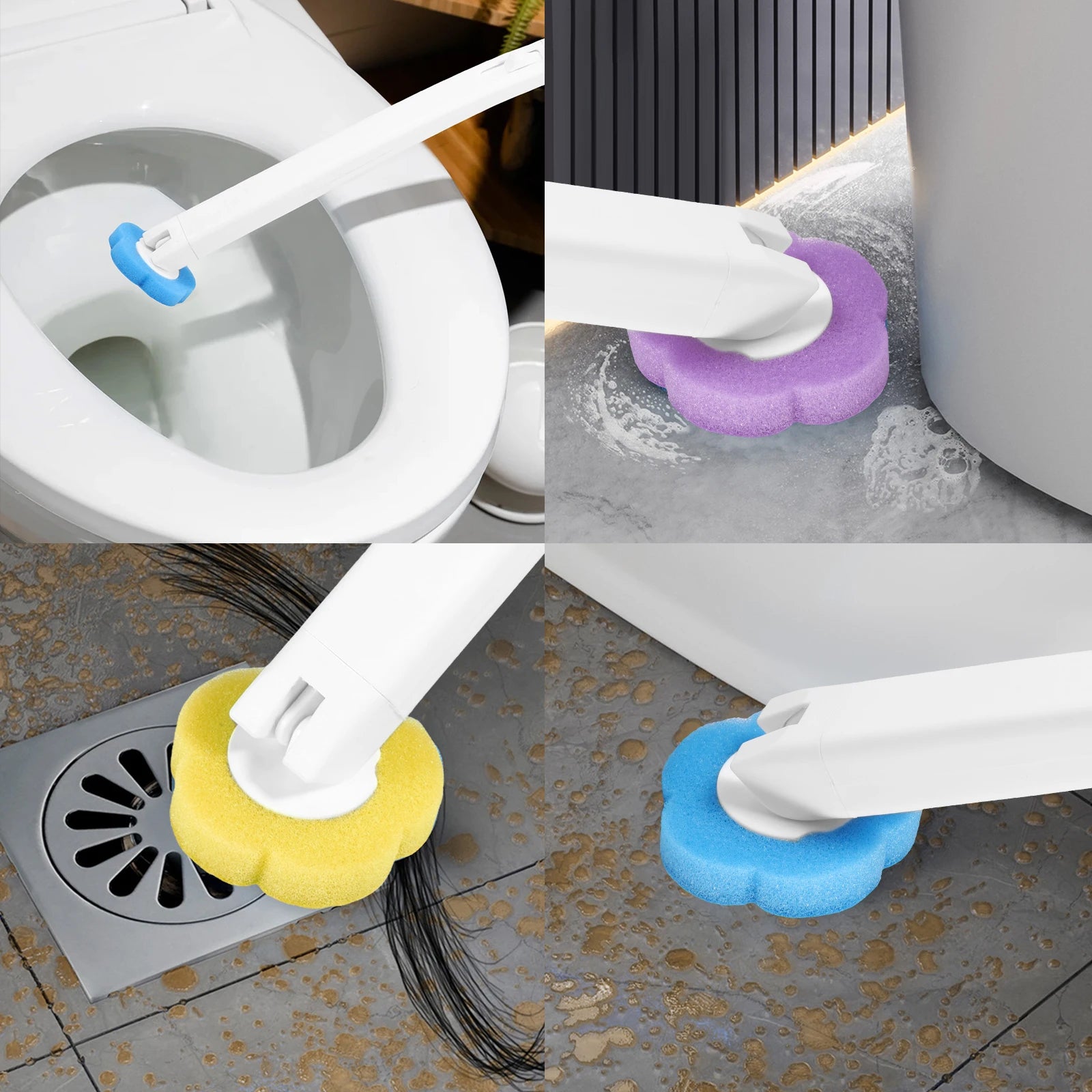 No-Touch Toilet Brush Set