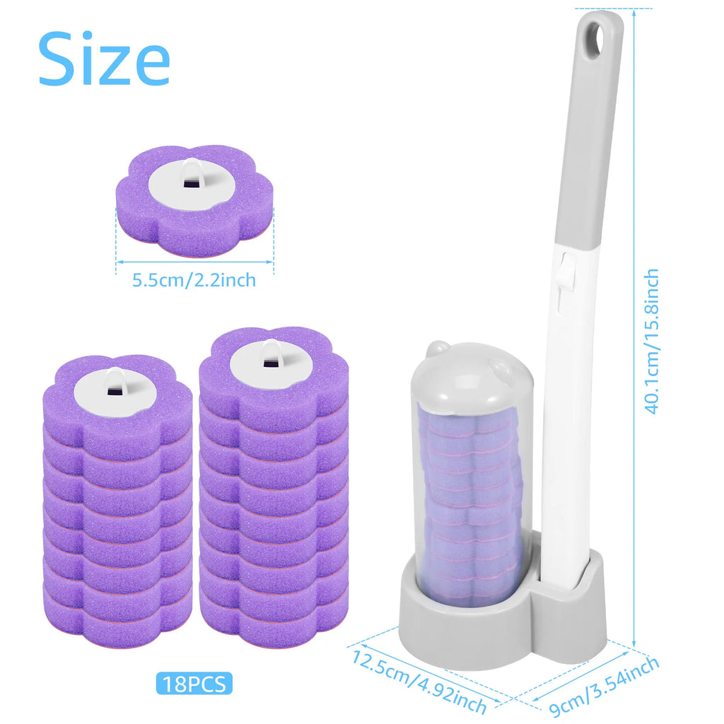 No-Touch Toilet Brush Set